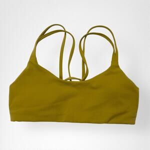 Aritzia TnAction Flexion Sports Bra Strappy-back Sports Bra Medium Green